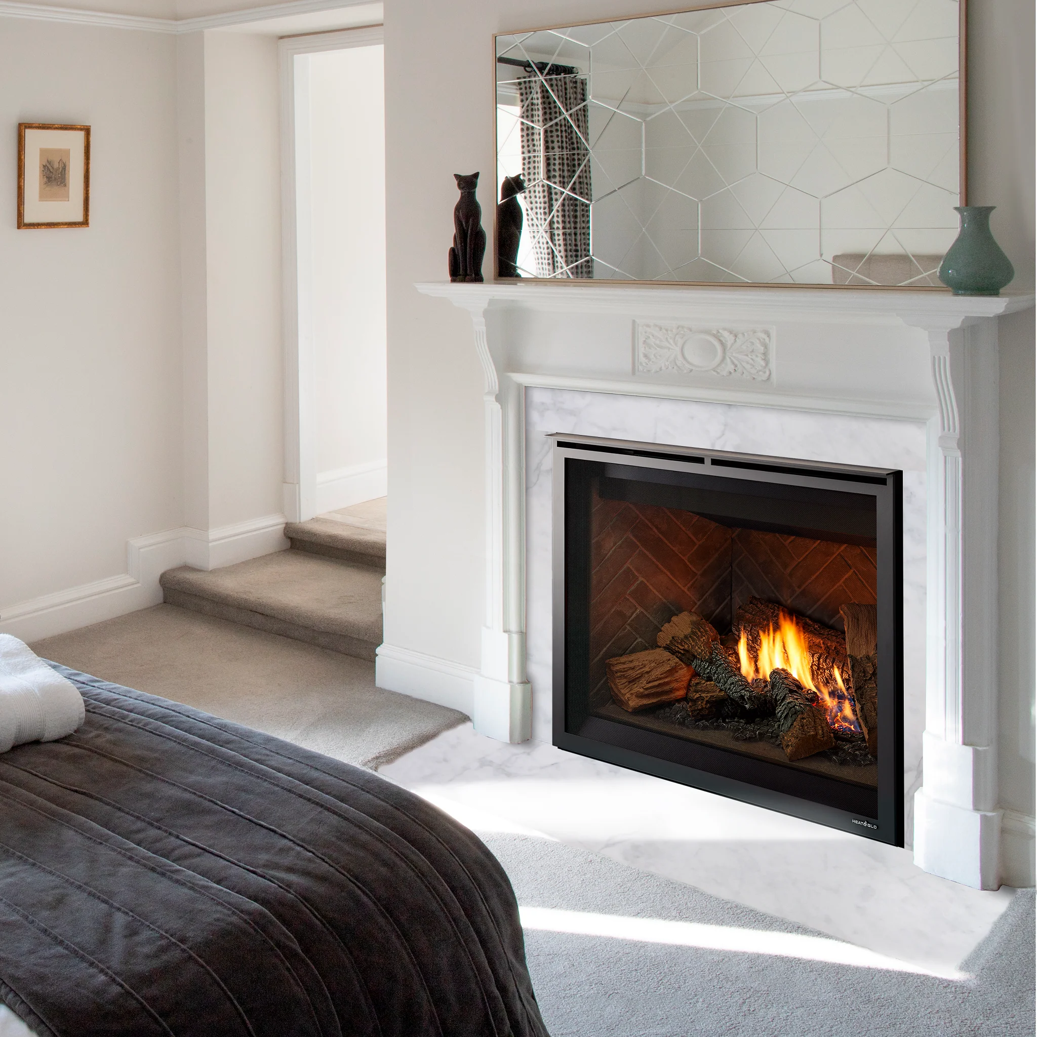 Fireside Finishings Bianco White Marble - Image 3