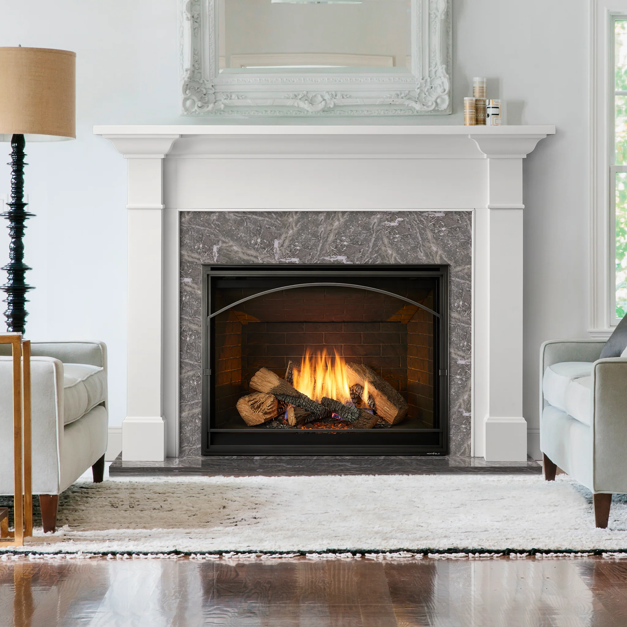 Fireside Finishings Malone Wood Mantel - Image 2