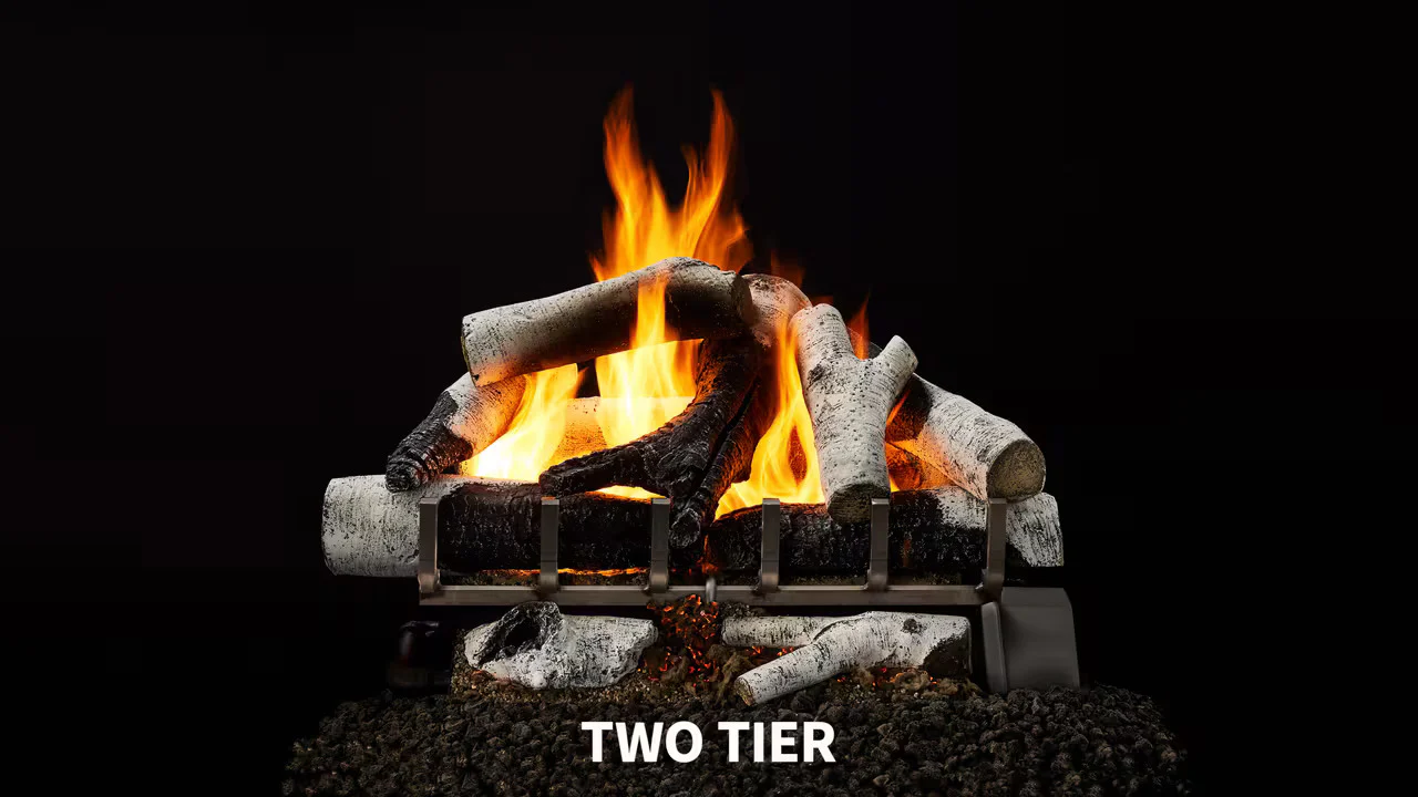 Heat & Glo Grand Birch Gas Log Set - Image 3