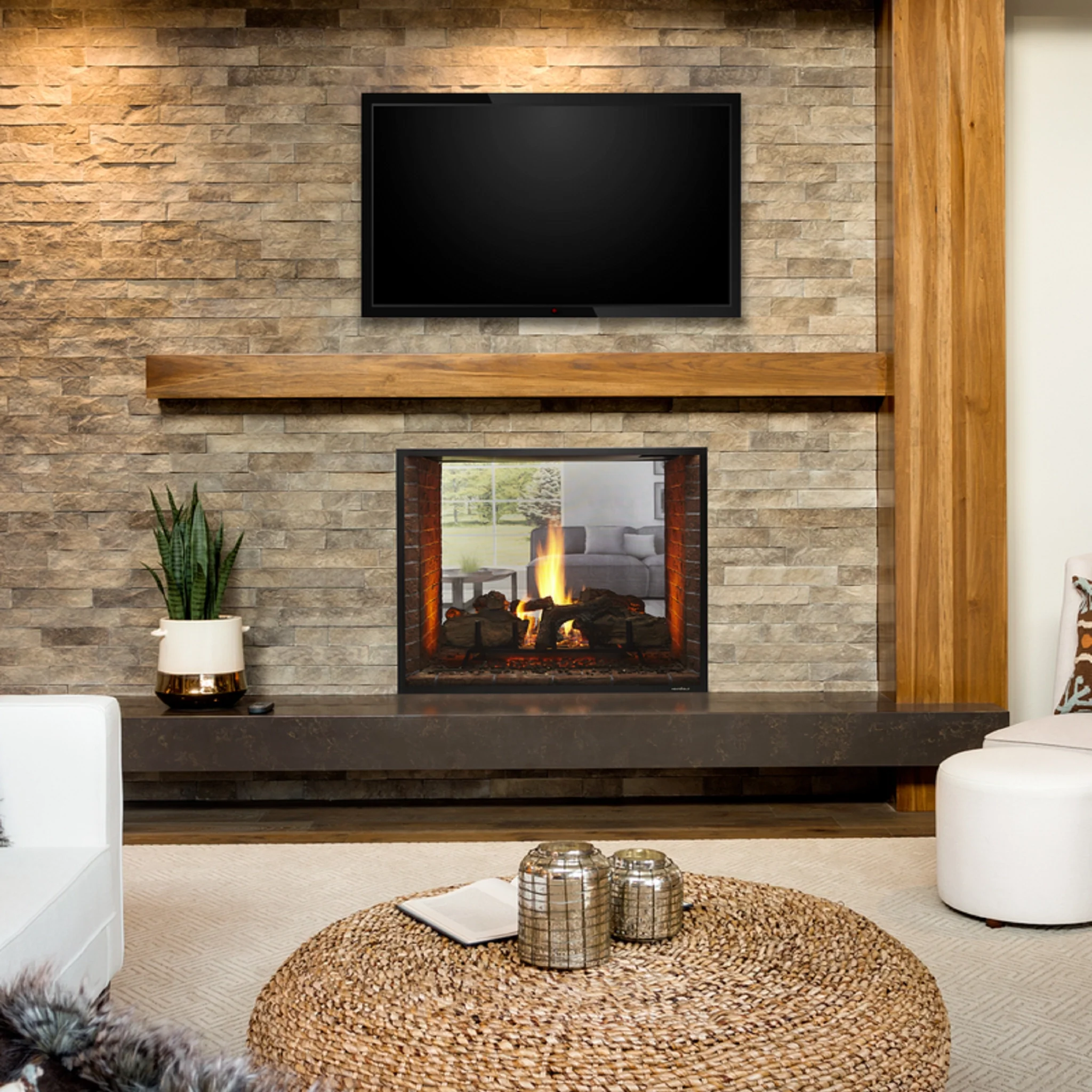 Heat & Glo Escape Double Sided Gas Fireplace - Image 3