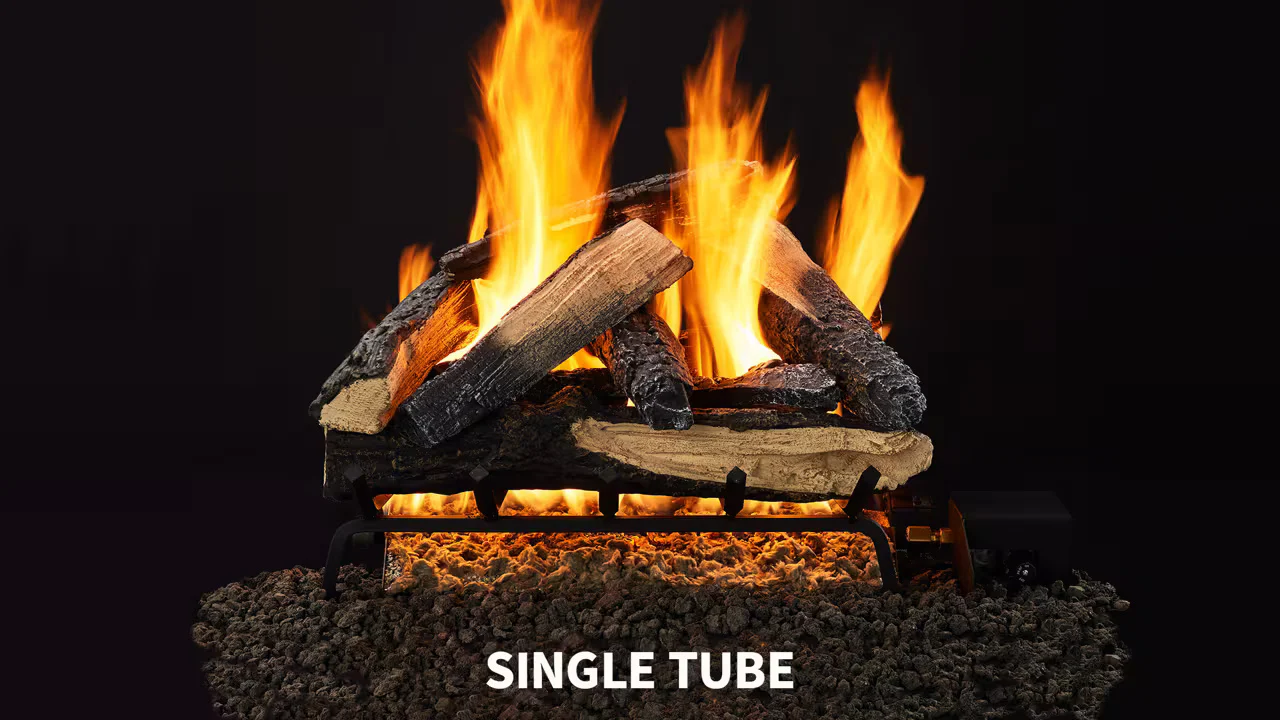 Heat & Glo Kindled Stack Gas Log Set - Image 3