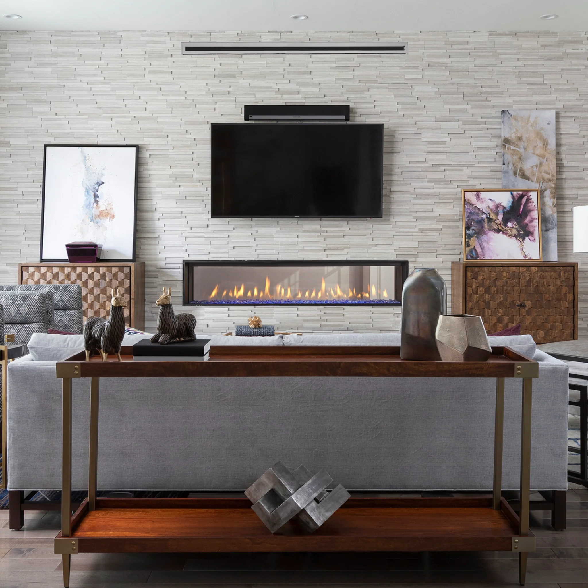 Heat & Glo Mezzo Double Sided Gas Fireplace - Image 4