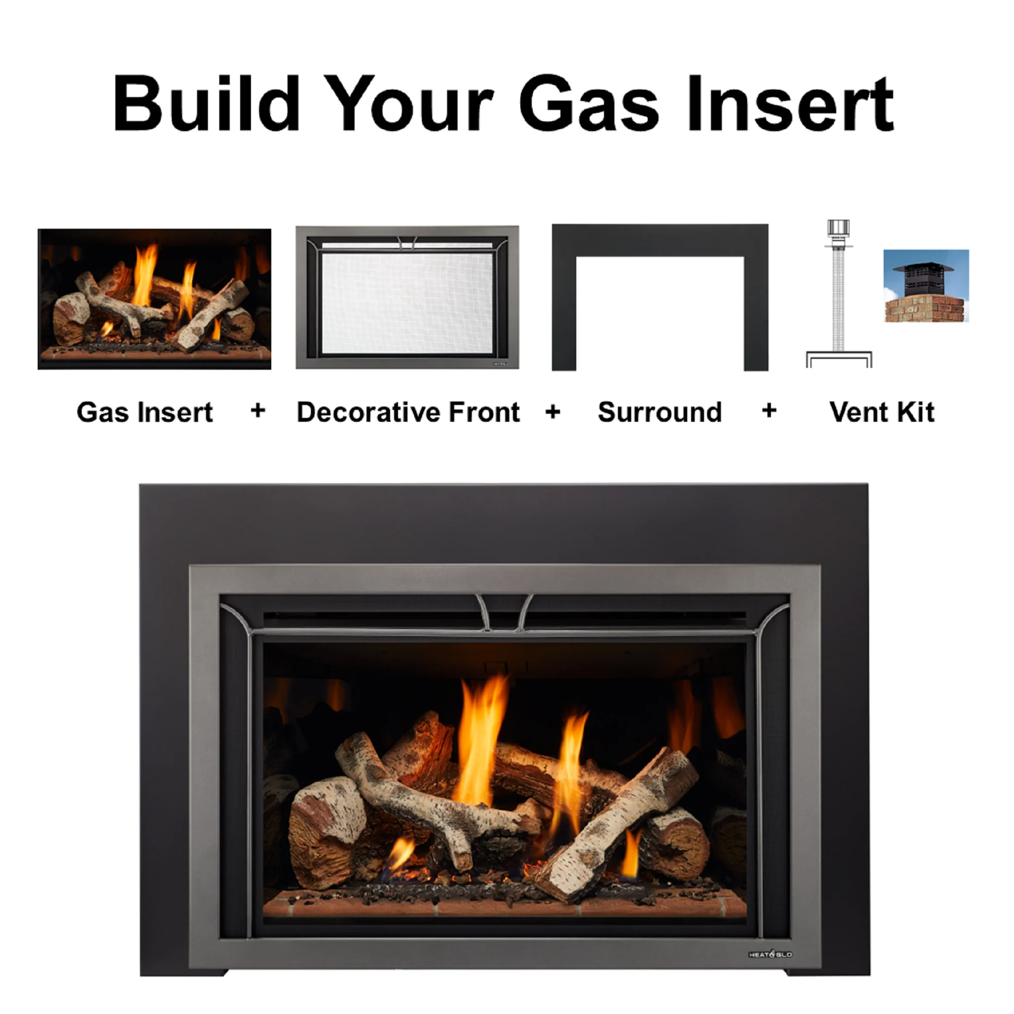 Heat & Glo Supreme Gas Insert - Image 7