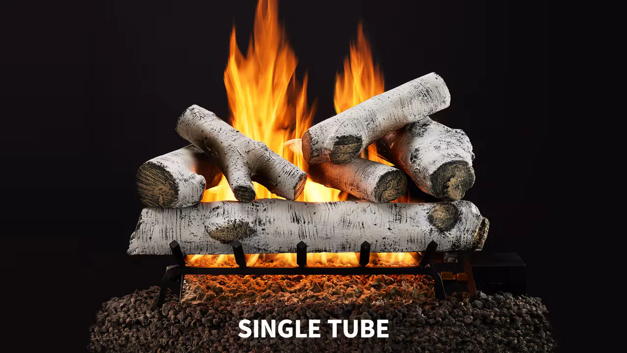 Heat & Glo Woodland Birch Vented Gas Log Set - Image 2