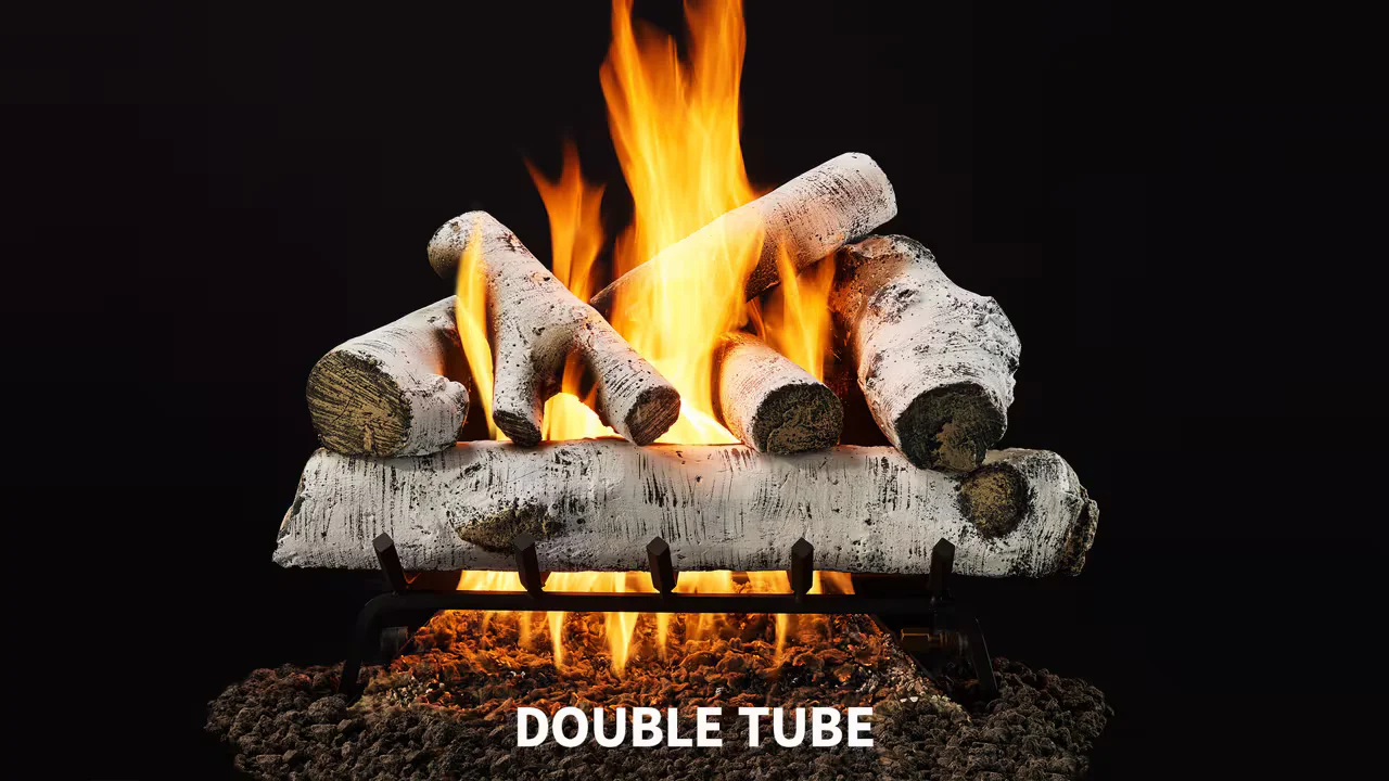 Heat & Glo Woodland Birch Vented Gas Log Set - Image 3