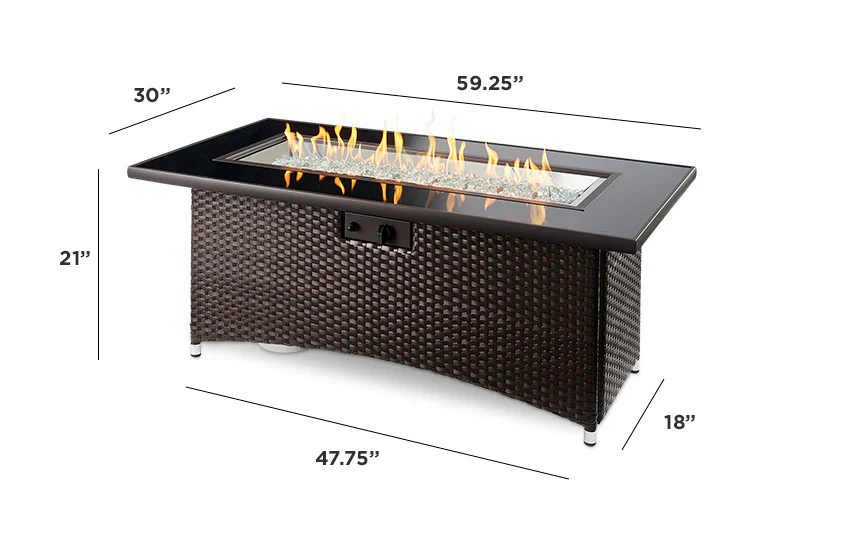Outdoor GreatRoom Balsam Montego Fire Pit Table - Image 3