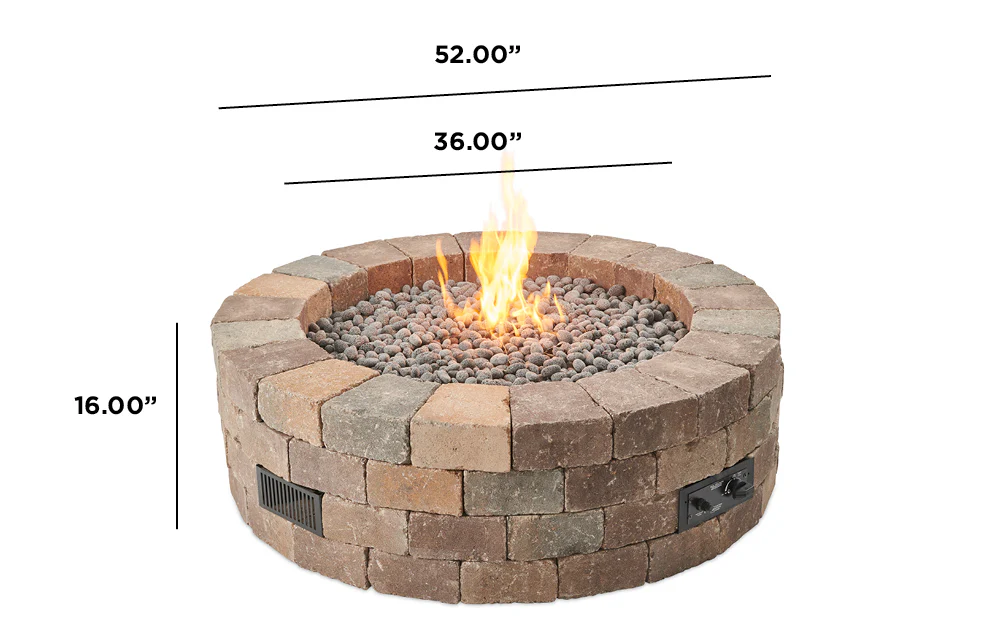 Outdoor GreatRoom Bronson Round Fire Pit Kit - Image 4
