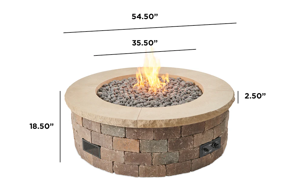 Outdoor GreatRoom Bronson Round Fire Pit Kit - Image 5