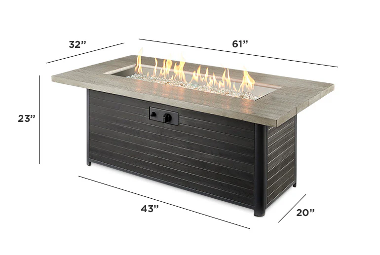 Outdoor GreatRoom Cedar Ridge Fire Pit Table - Image 3