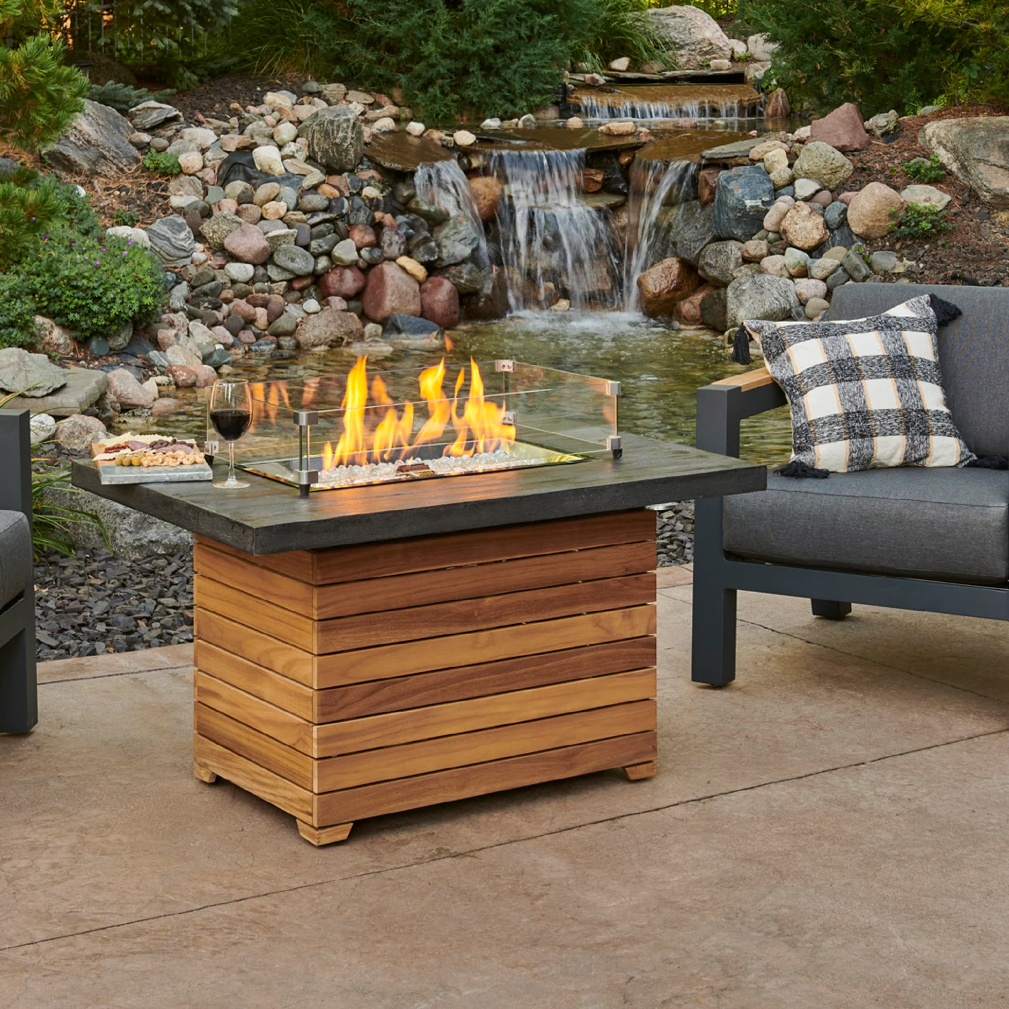 Outdoor GreatRoom Darien Fire Pit Table - Image 2