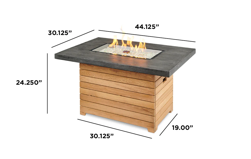 Outdoor GreatRoom Darien Fire Pit Table - Image 3