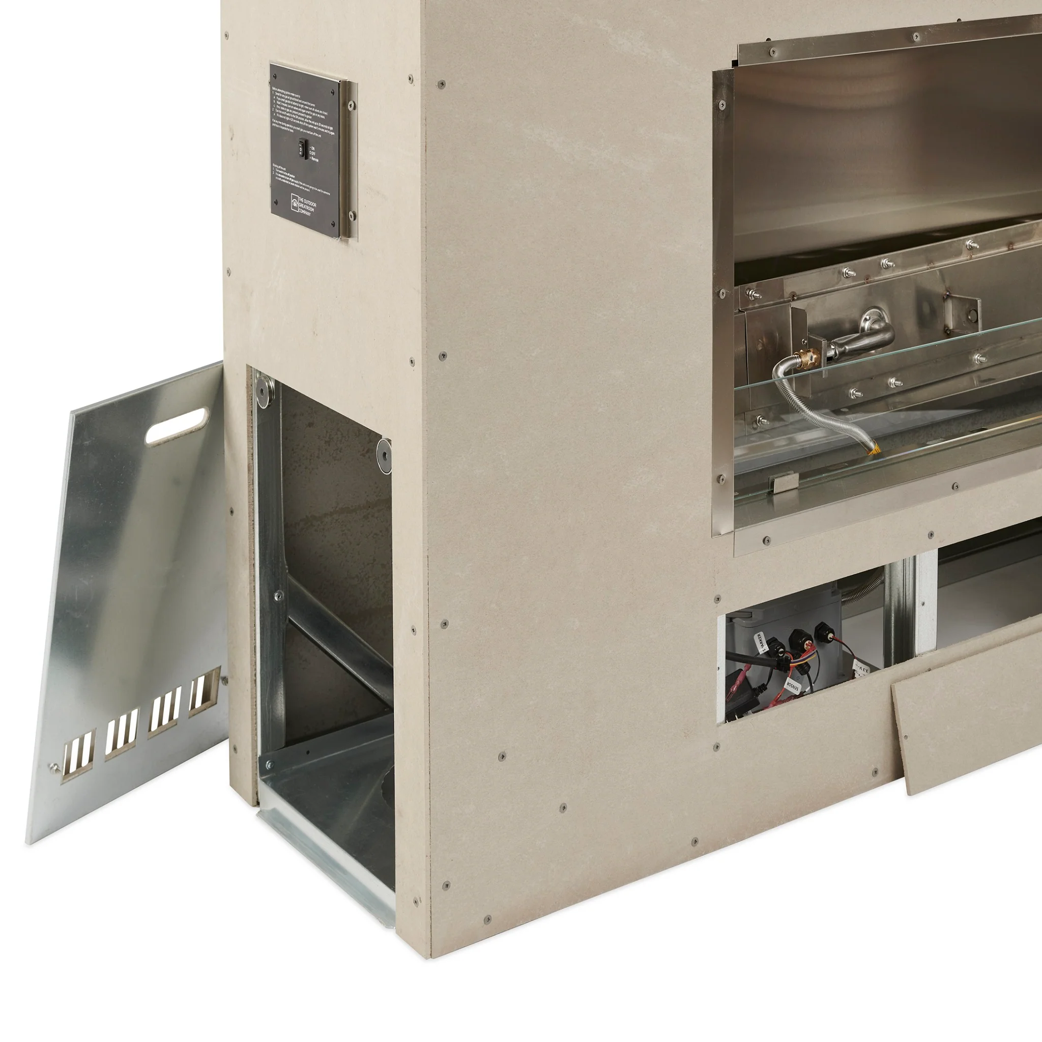 Outdoor GreatRoom Ready-to-Finish Gas Fireplace - Image 4