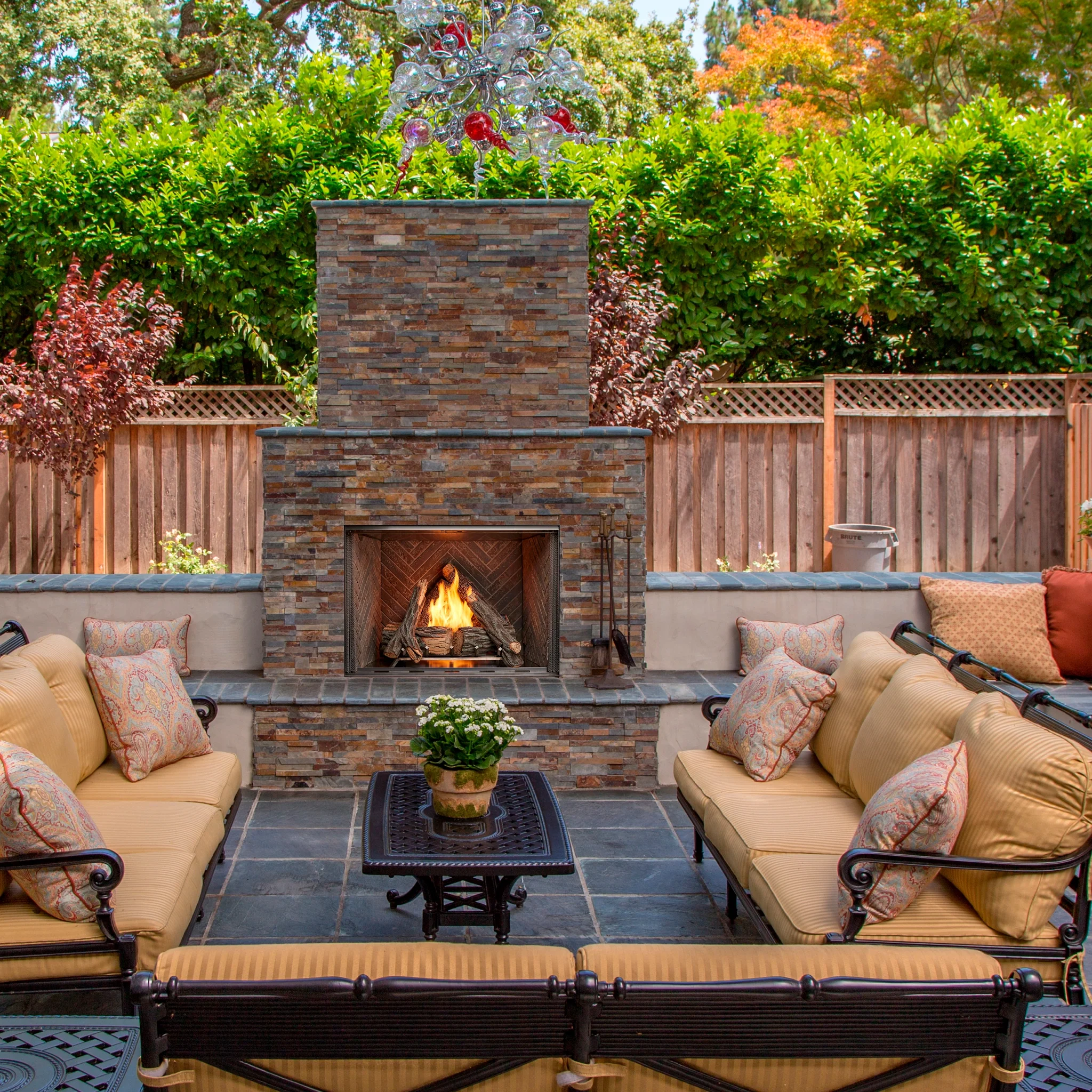 Outdoor Lifestyles Courtyard Gas Fireplace - Image 3