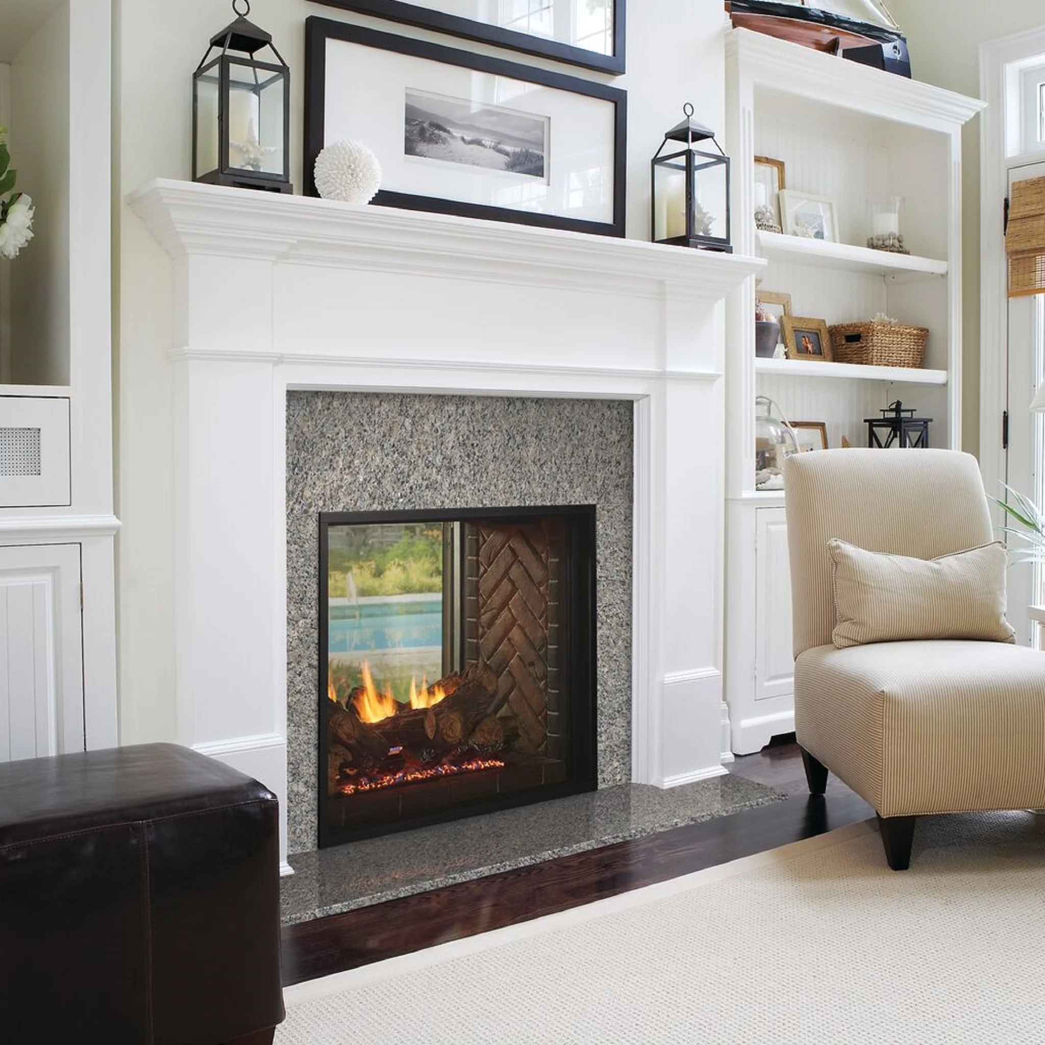 Outdoor Lifestyles Fortress Double Sided Gas Fireplace - Image 3
