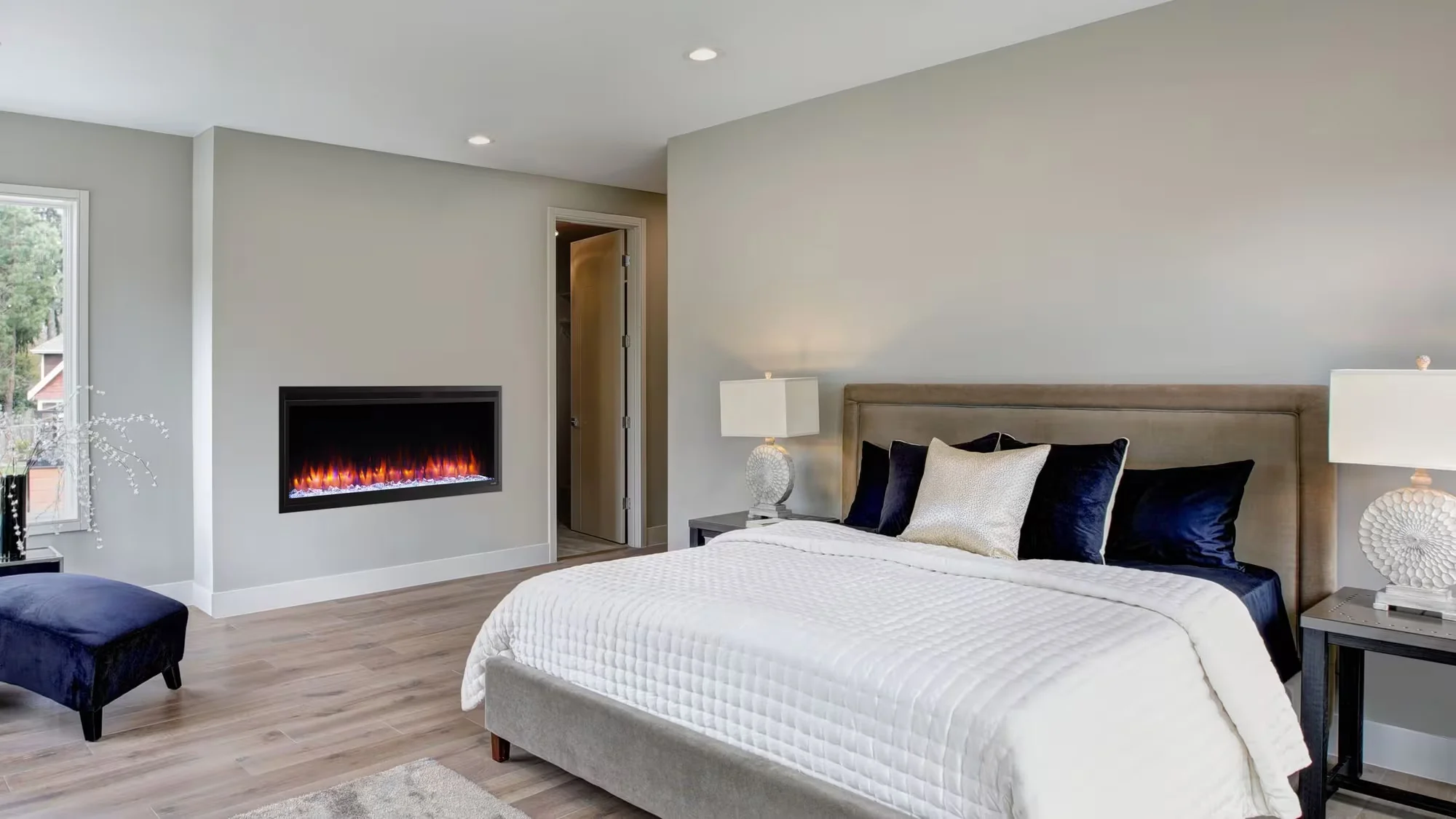 SimpleFire Allusion Platinum Wall-mounted Fireplace - Image 4