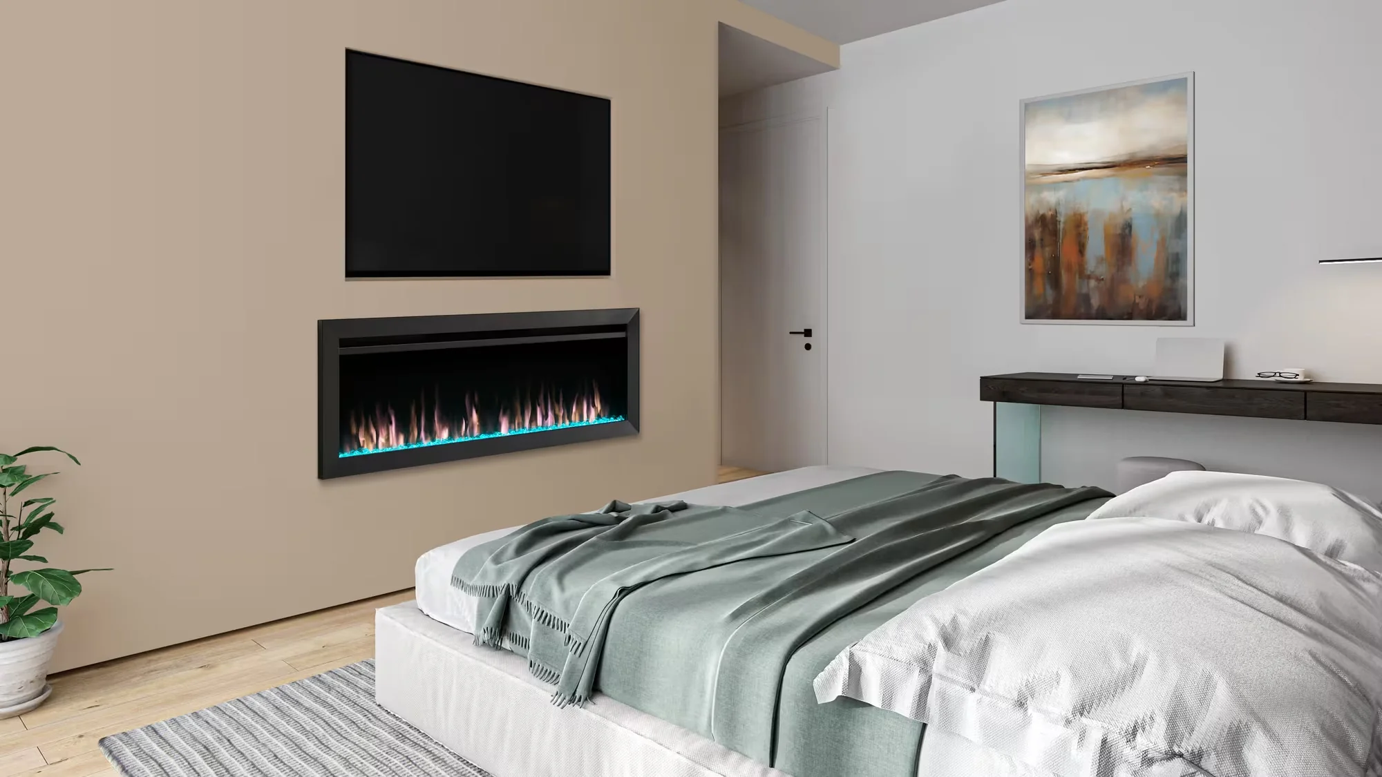 SimpleFire Allusion Slim Electric Fireplace - Image 11