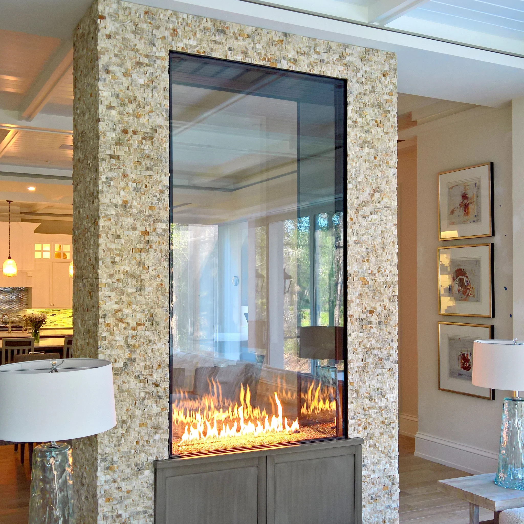 Stellar Enlight Double Sided Gas Fireplace - Image 4
