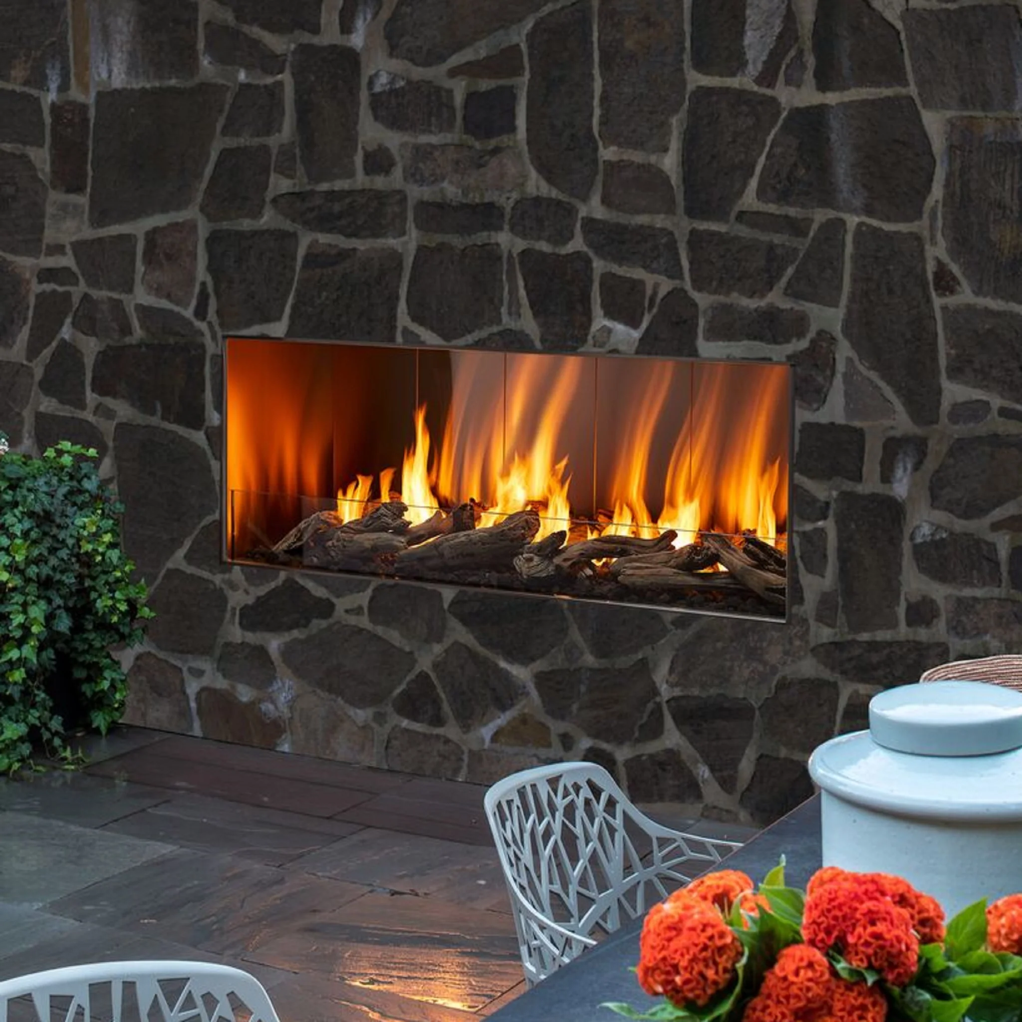 Stellar Custom Outdoor Gas Fireplace - Image 5